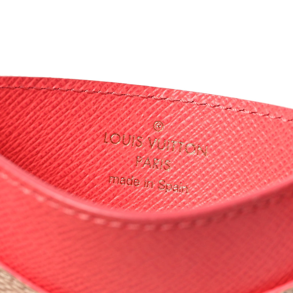 Louis Vuitton Damier Azur Daily Card Holder Rose Papaye