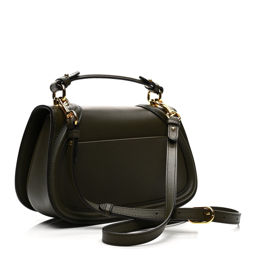 Gucci Arabella Calfskin Medium Blondie Top Handle Bag Luscious Green