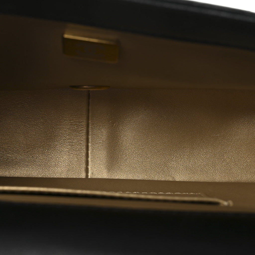 Chanel Lambskin Quilted Pearl Small Flap Black