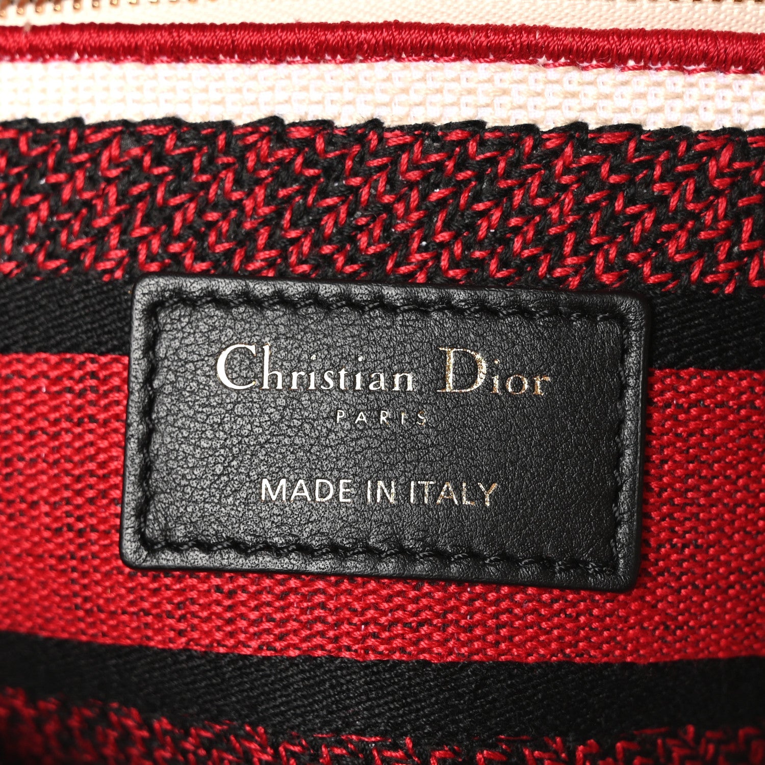 Christian Dior Canvas Medium DiorAmour Dots Lady D-Lite Red
