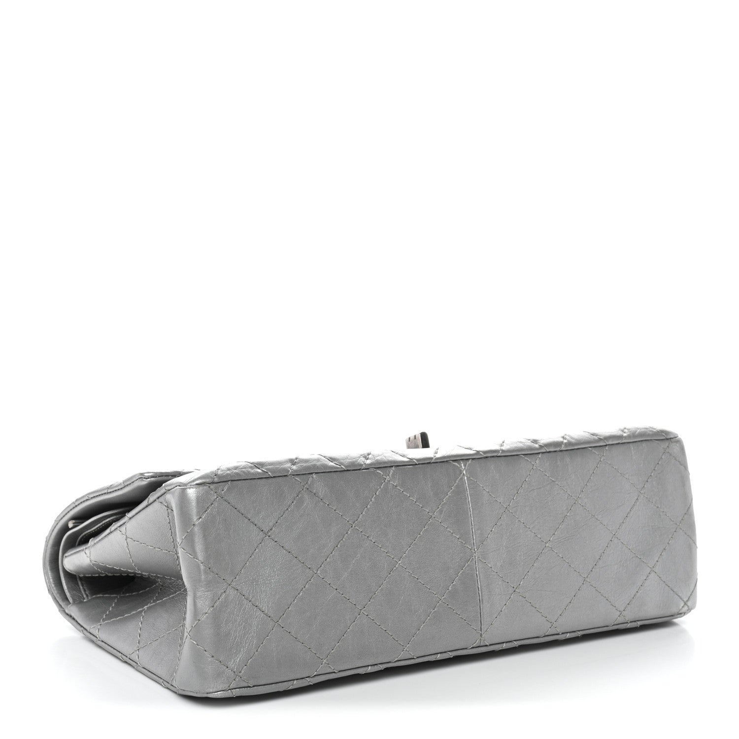 Chanel Metallic Aged Calfskin Quilted 2.55 Reissue 226 Flap Silver