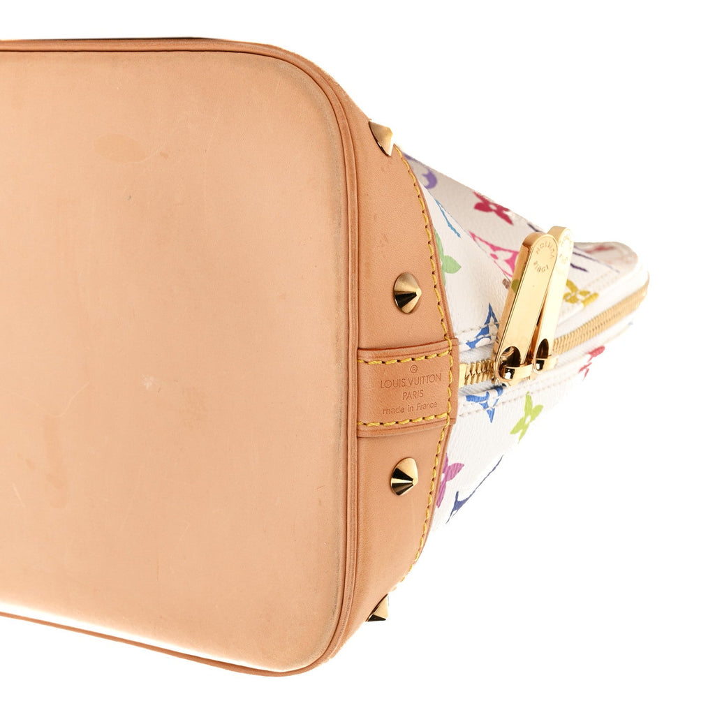 Louis Vuitton Monogram Multicolor Alma White