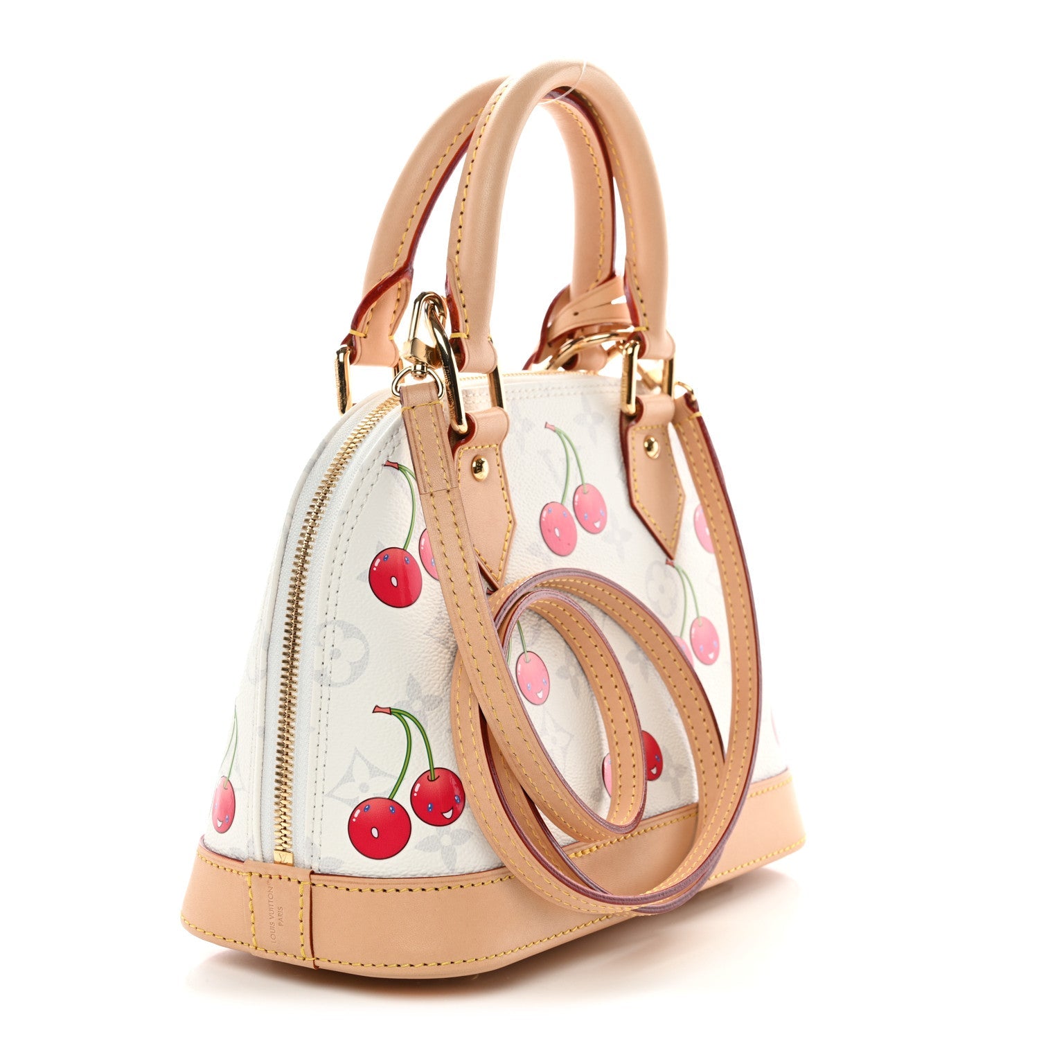 Louis Vuitton LV X TM Monogram Cerises Alma BB White