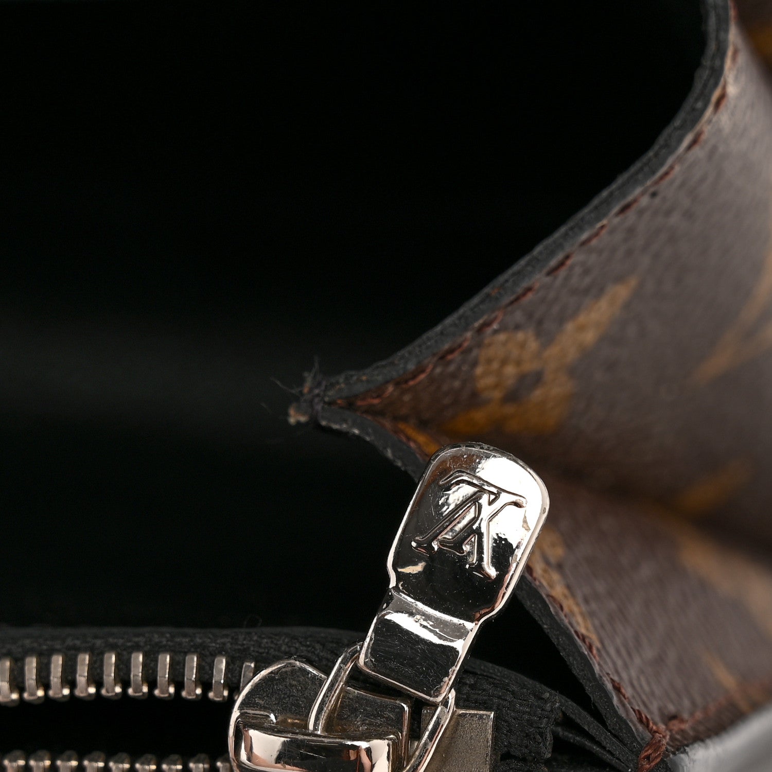 Louis Vuitton Monogram Kabuki Chain Wallet Black