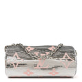 Louis Vuitton Satin Sequin Monogram Giant Papillon Silver Pink