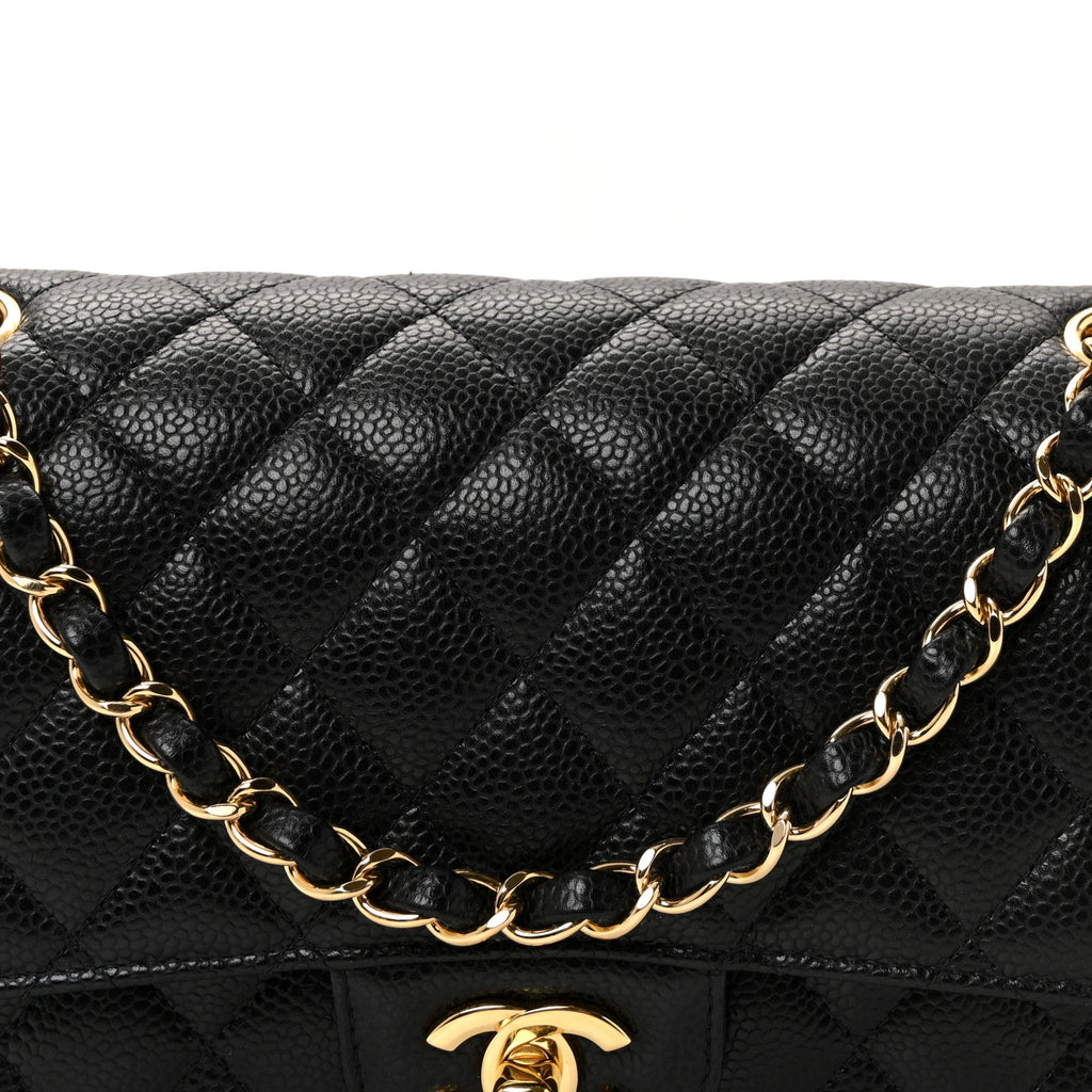 Chanel Caviar Quilted Medium Double Flap Black