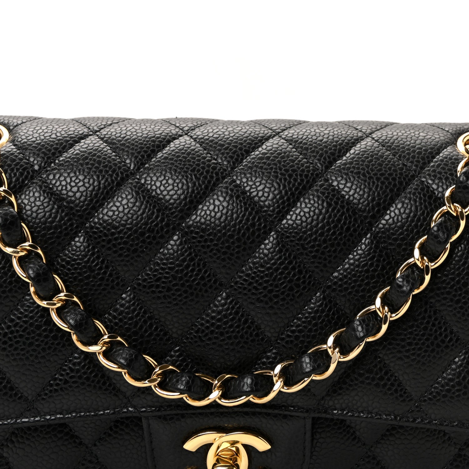 Chanel Caviar Quilted Medium Double Flap Black