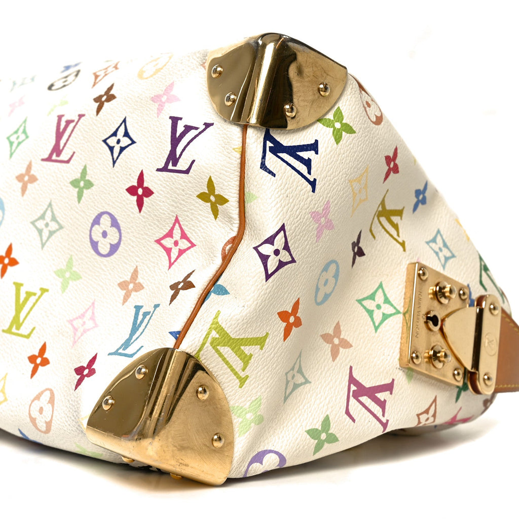 Louis Vuitton Monogram Multicolor Speedy 30 White