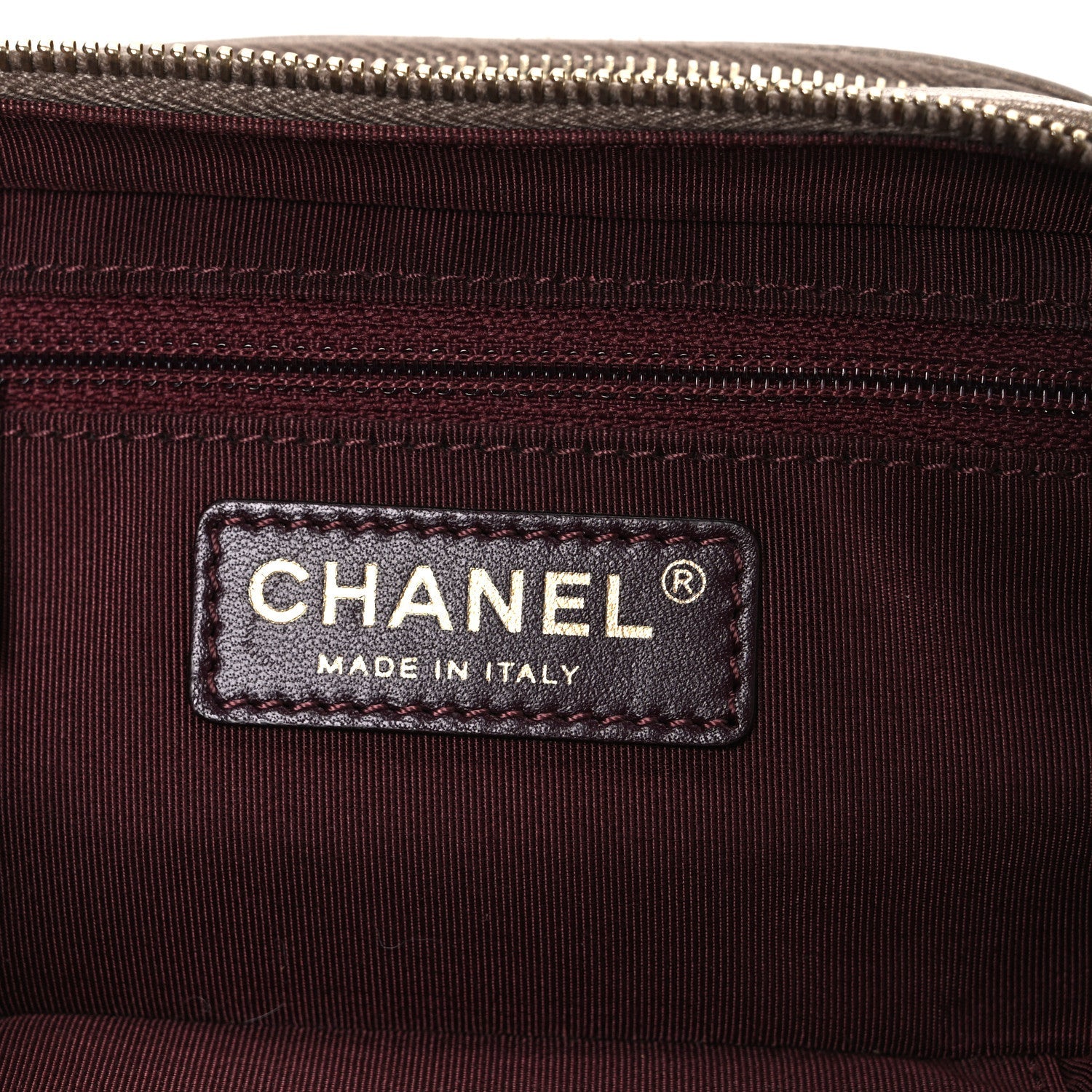 Chanel Metallic Lambskin Mini Coco Boy Camera Case Dark Gold