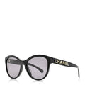 Acetate Pantos Logo Sunglasses 5458-A Black
