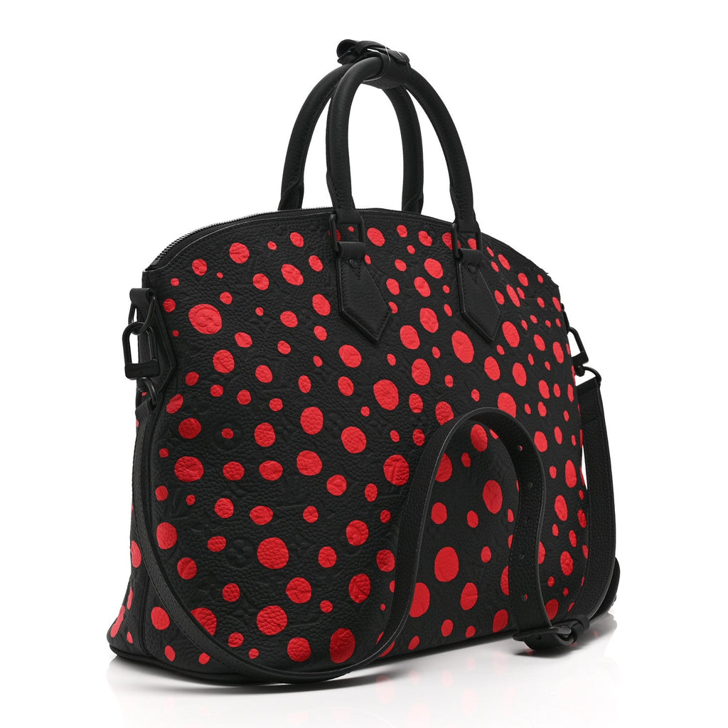 Louis Vuitton LV X YK Taurillon Lock It MM Black Red