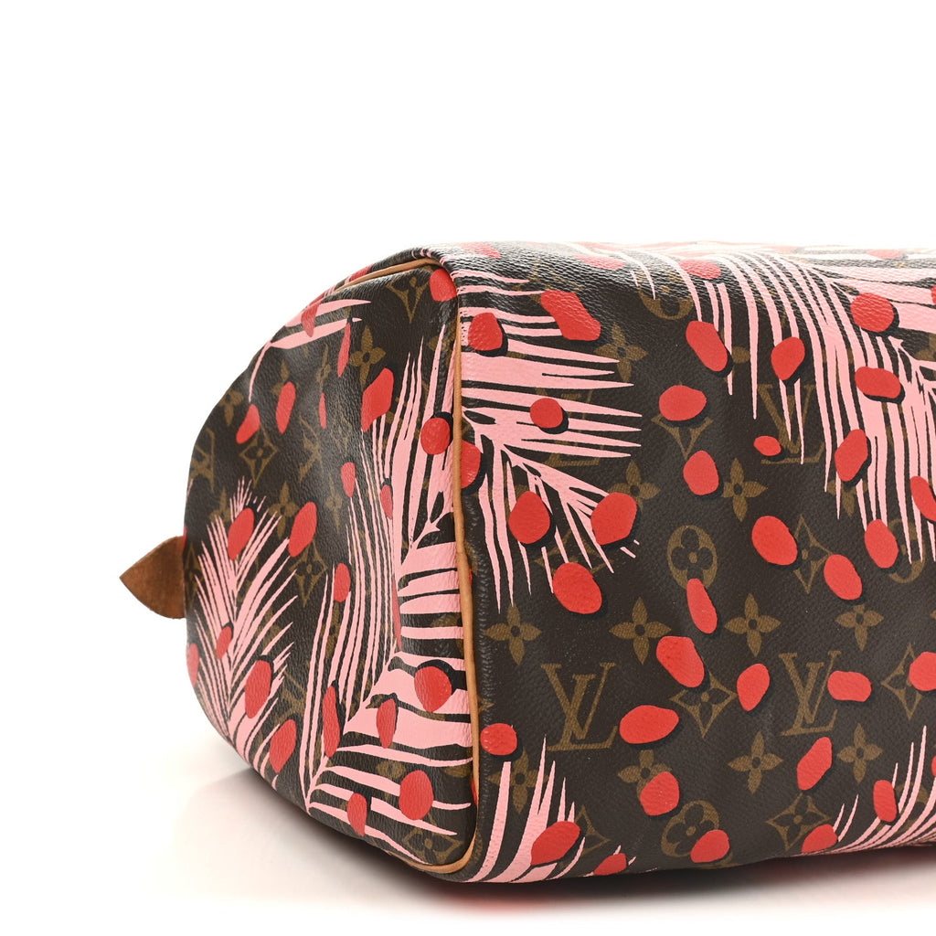 Louis Vuitton Monogram Jungle Dots Speedy 30 Sugar Pink Poppy