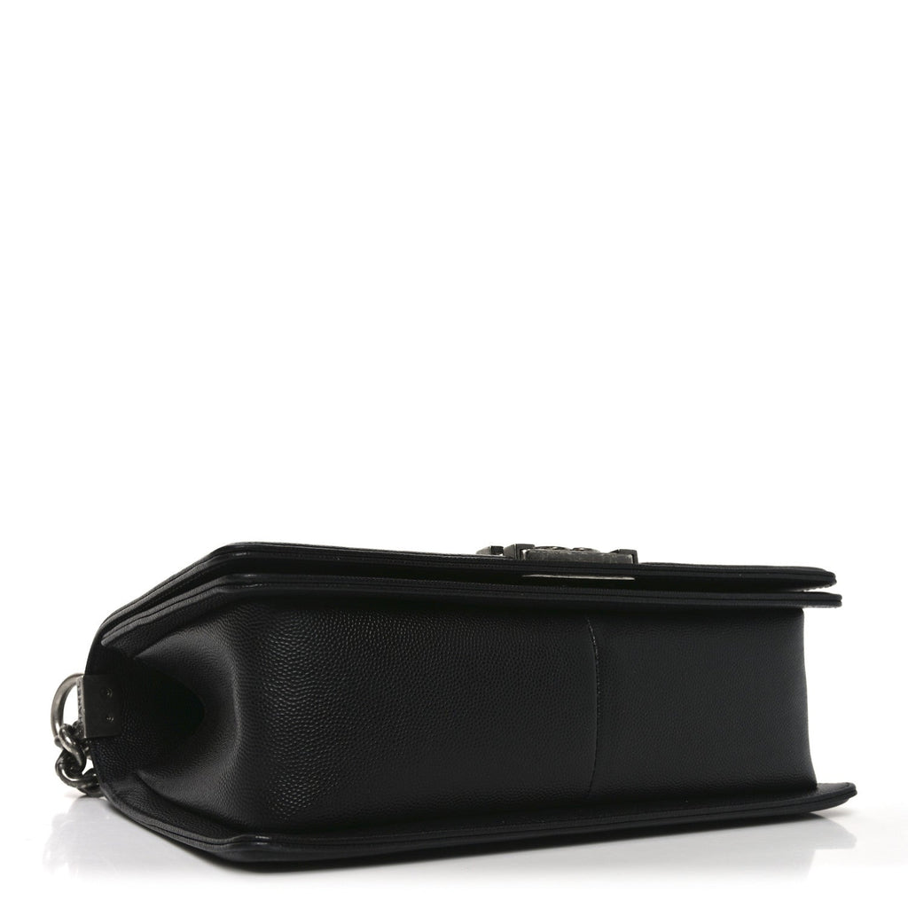 Chanel Caviar Quilted Medium Boy Flap Black