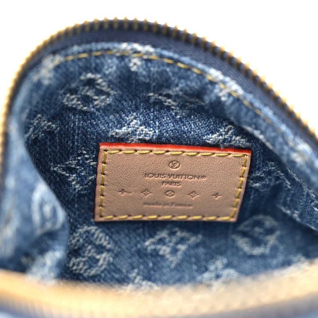 Louis Vuitton Monogram Denim Hills Pochette Blue