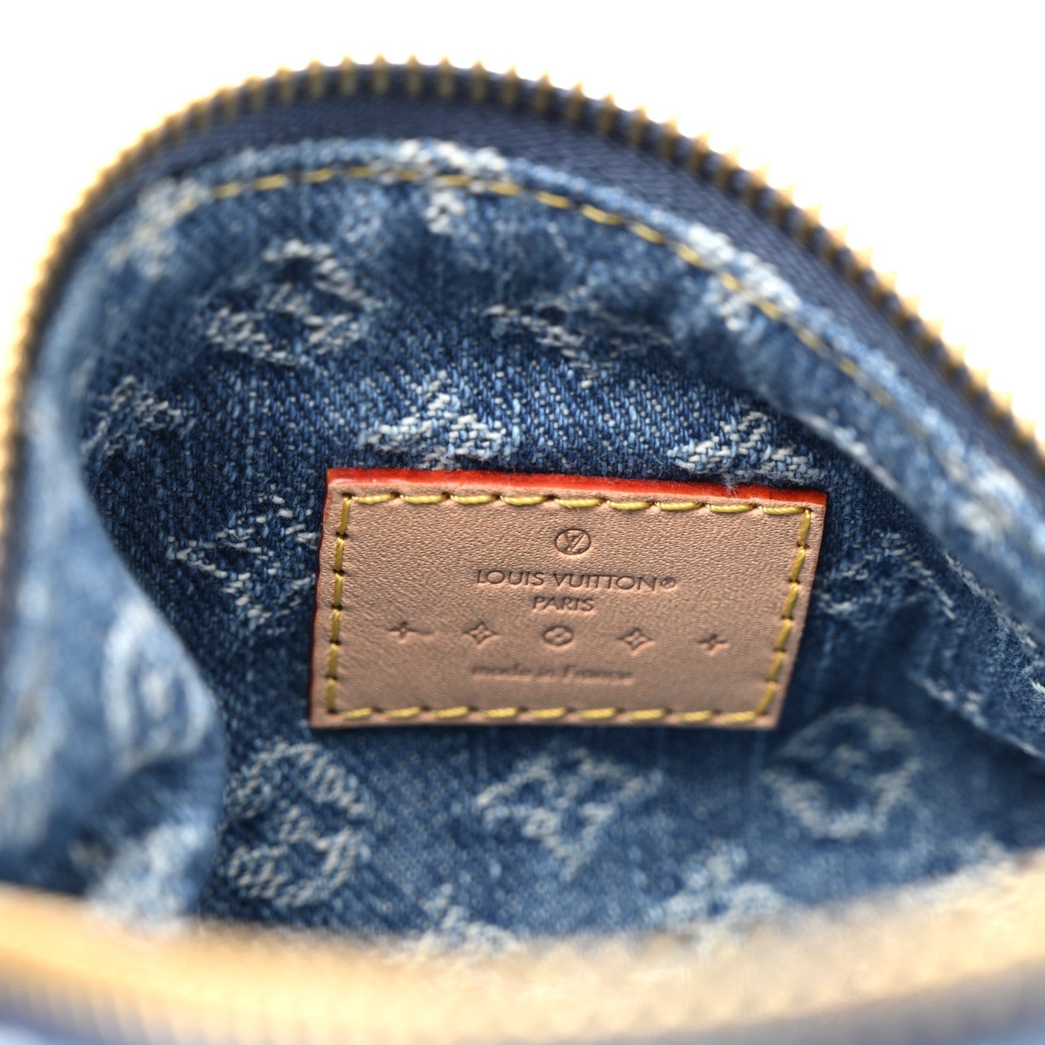 Louis Vuitton Monogram Denim Hills Pochette Blue