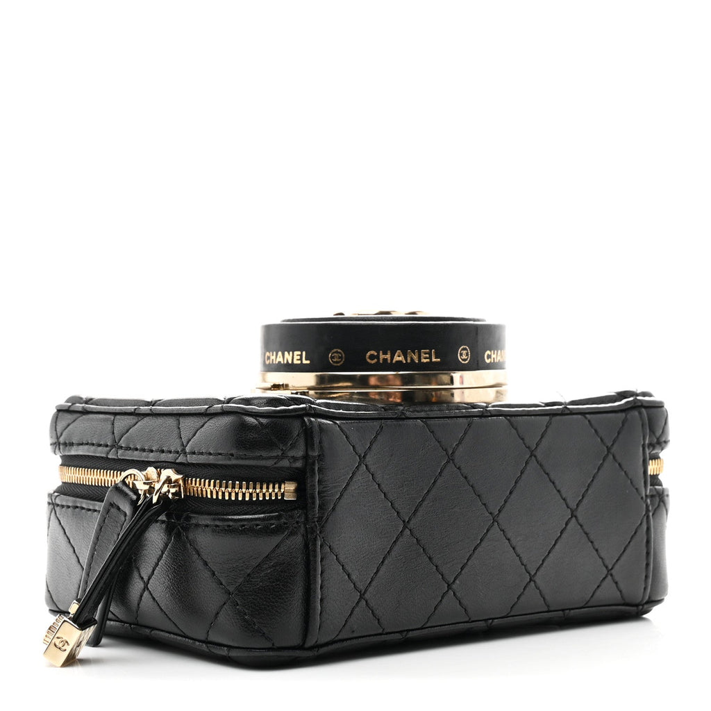 Chanel Lambskin Quilted Coco Click Bag Black