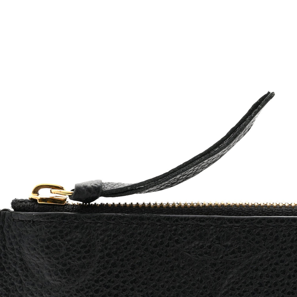 Louis Vuitton Empreinte Felicie Chain Wallet Zippered Insert Black
