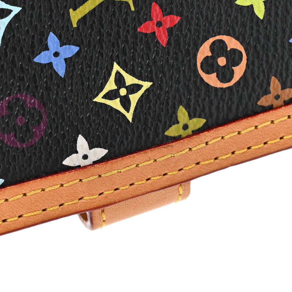 Louis Vuitton Monogram Multicolor Small Ring Agenda Cover Black