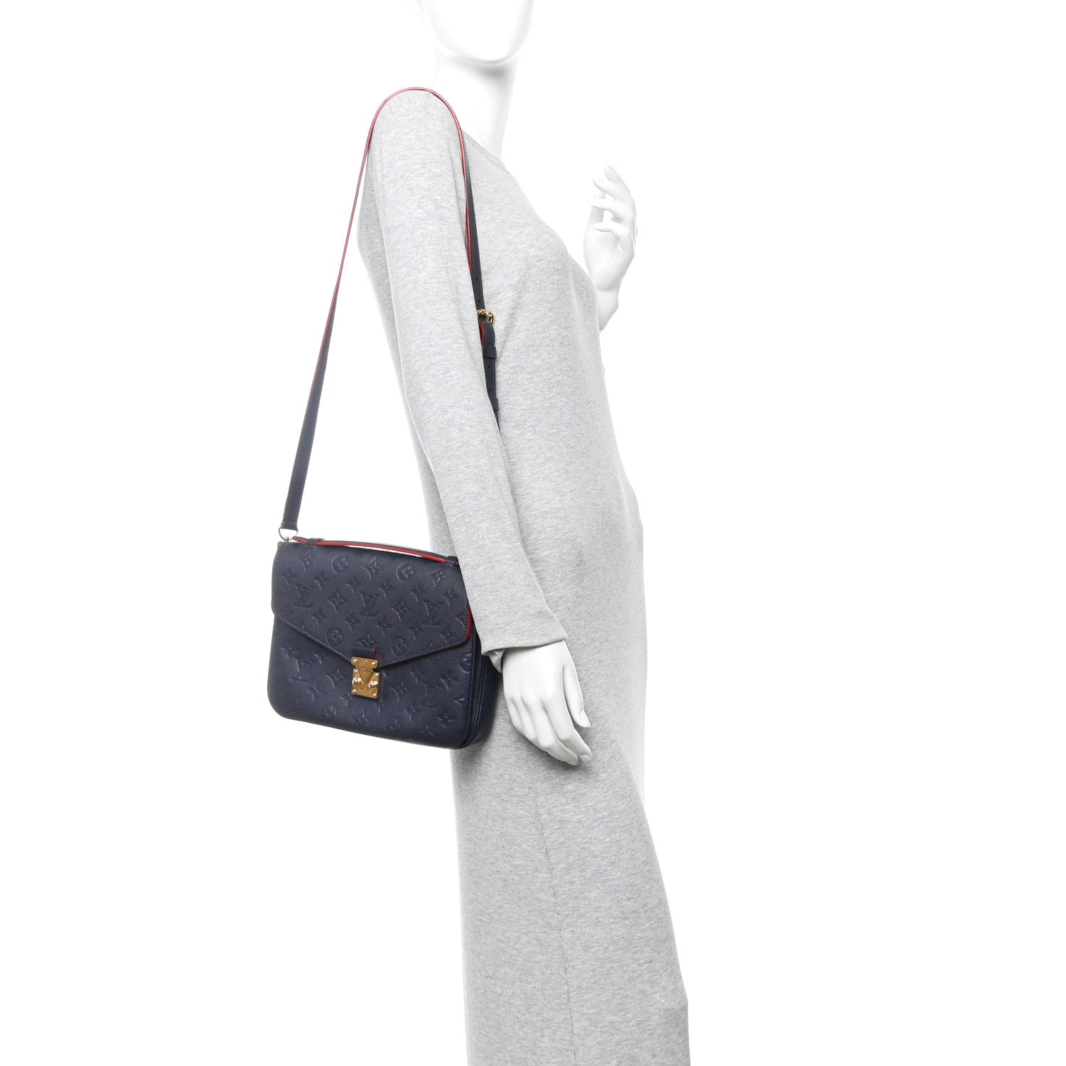 Louis Vuitton Empreinte Pochette Metis Marine Rouge