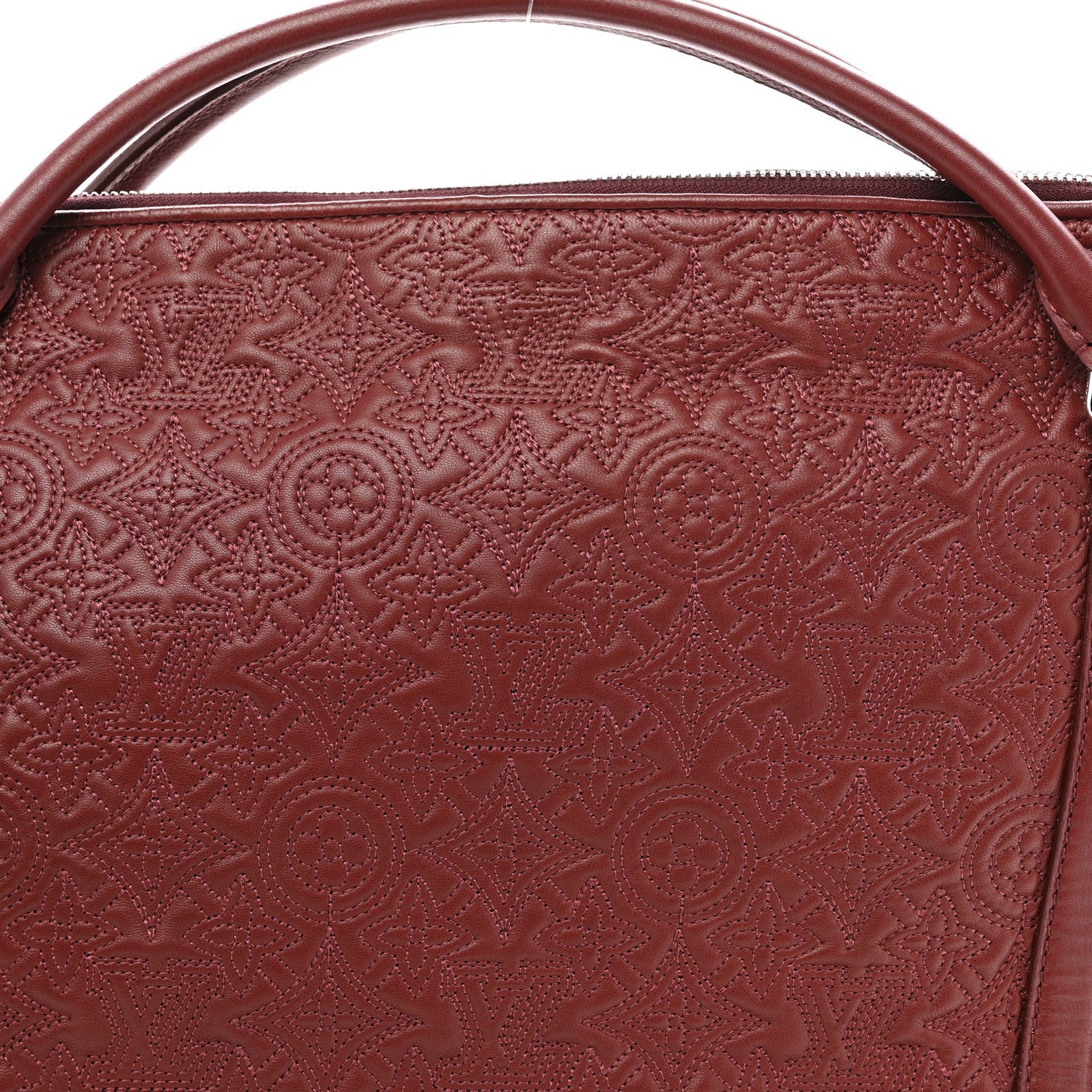 Louis Vuitton Monogram Lambskin Antheia Ixia MM Fuchsia