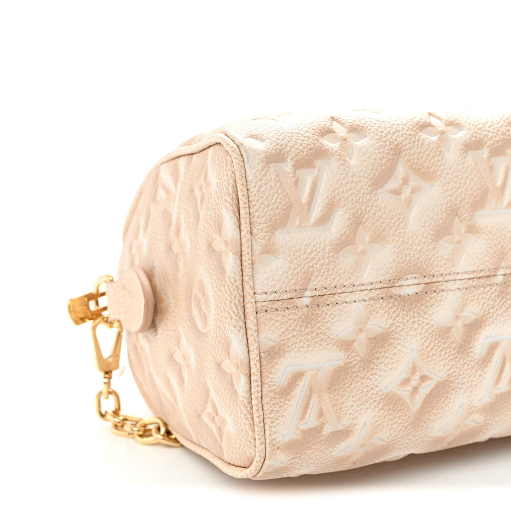 Louis Vuitton Empreinte Monogram Summer Stardust Speedy Bandouliere 20 Beige Clair