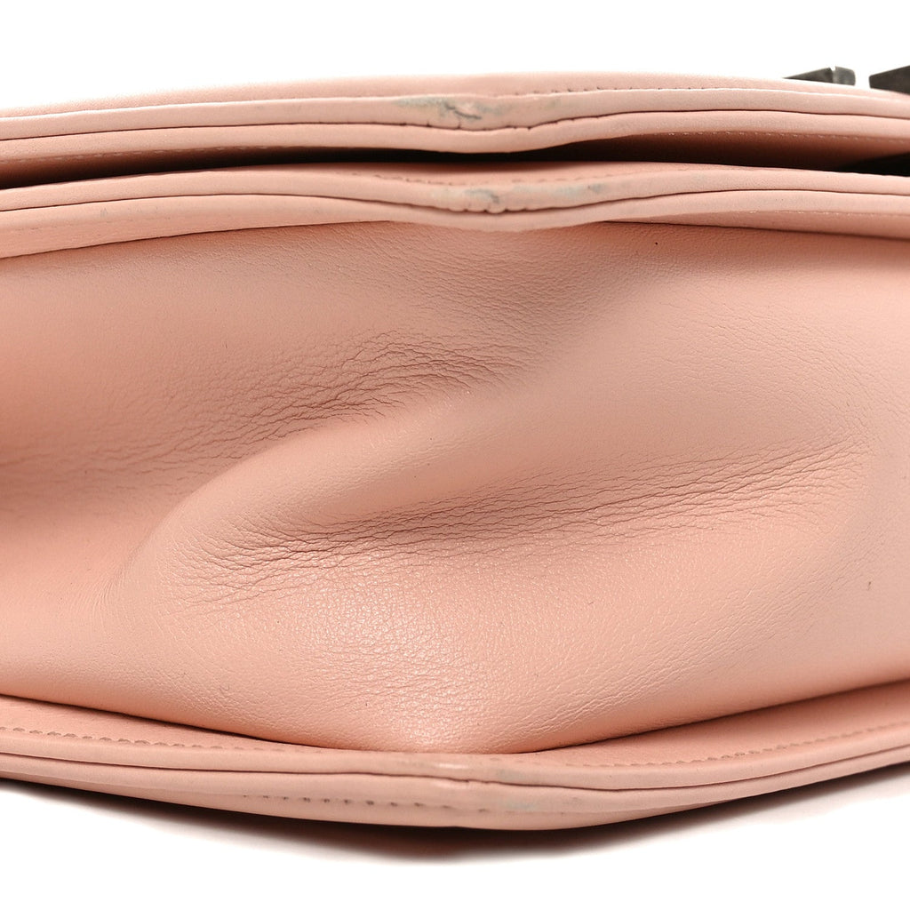 Chanel Lambskin Quilted Medium Boy Flap Light Pink