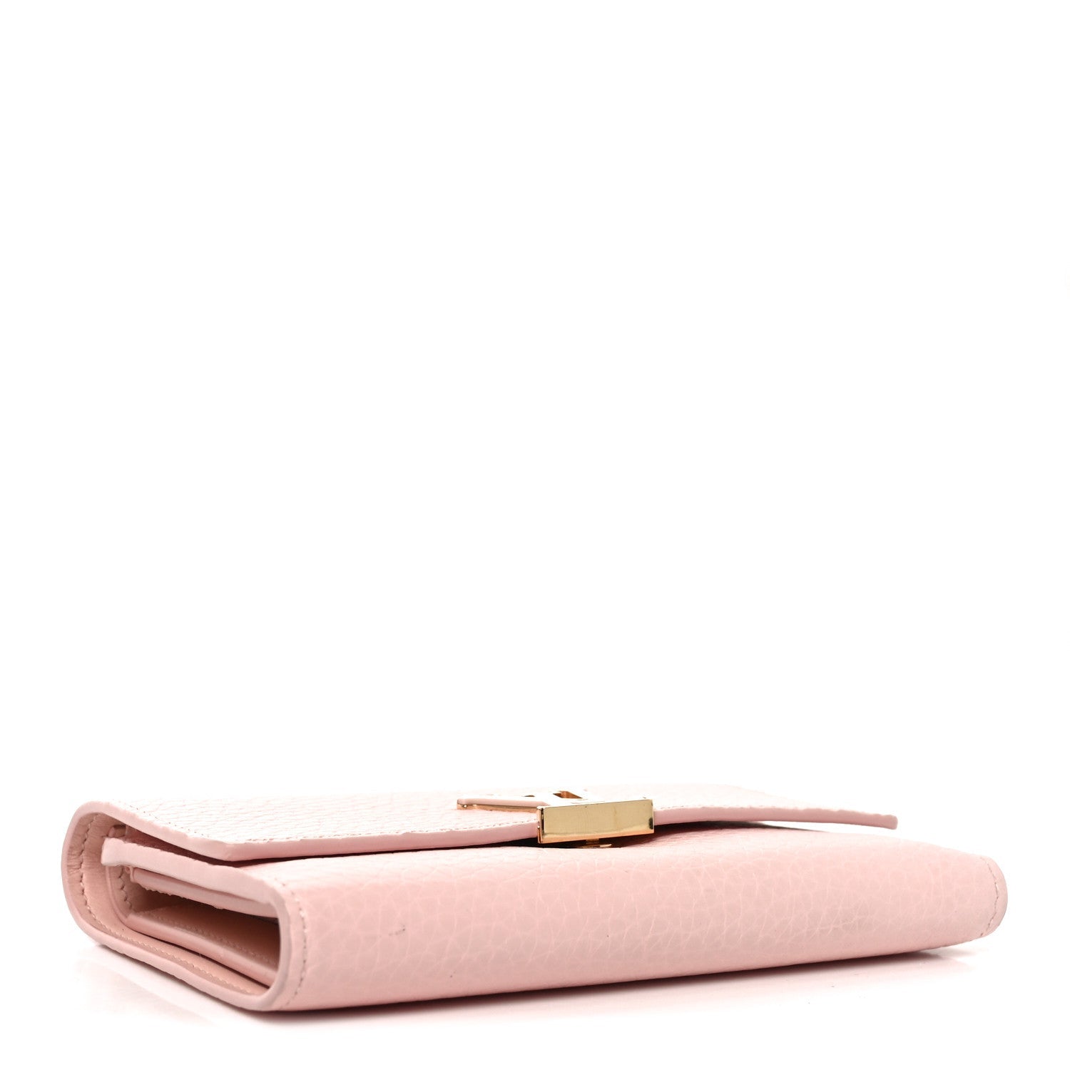 Louis Vuitton Taurillon Capucines Compact Wallet Magnolia
