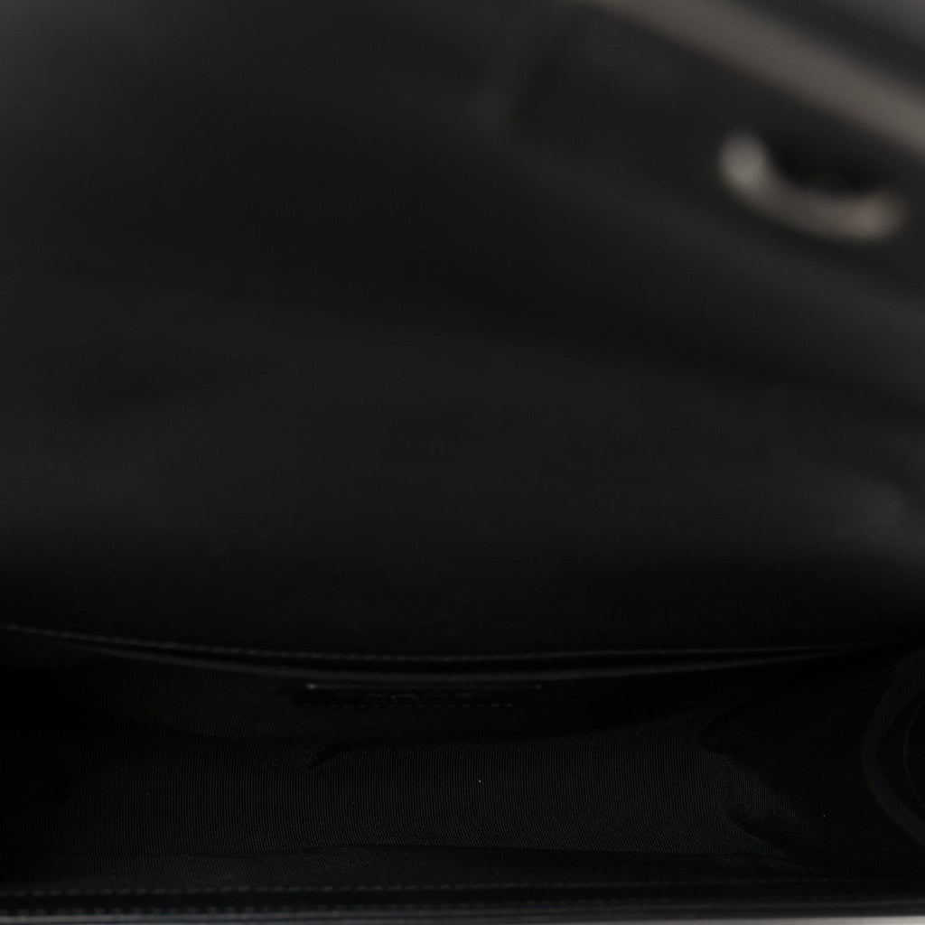 Chanel Lambskin Quilted Medium Boy Flap Black