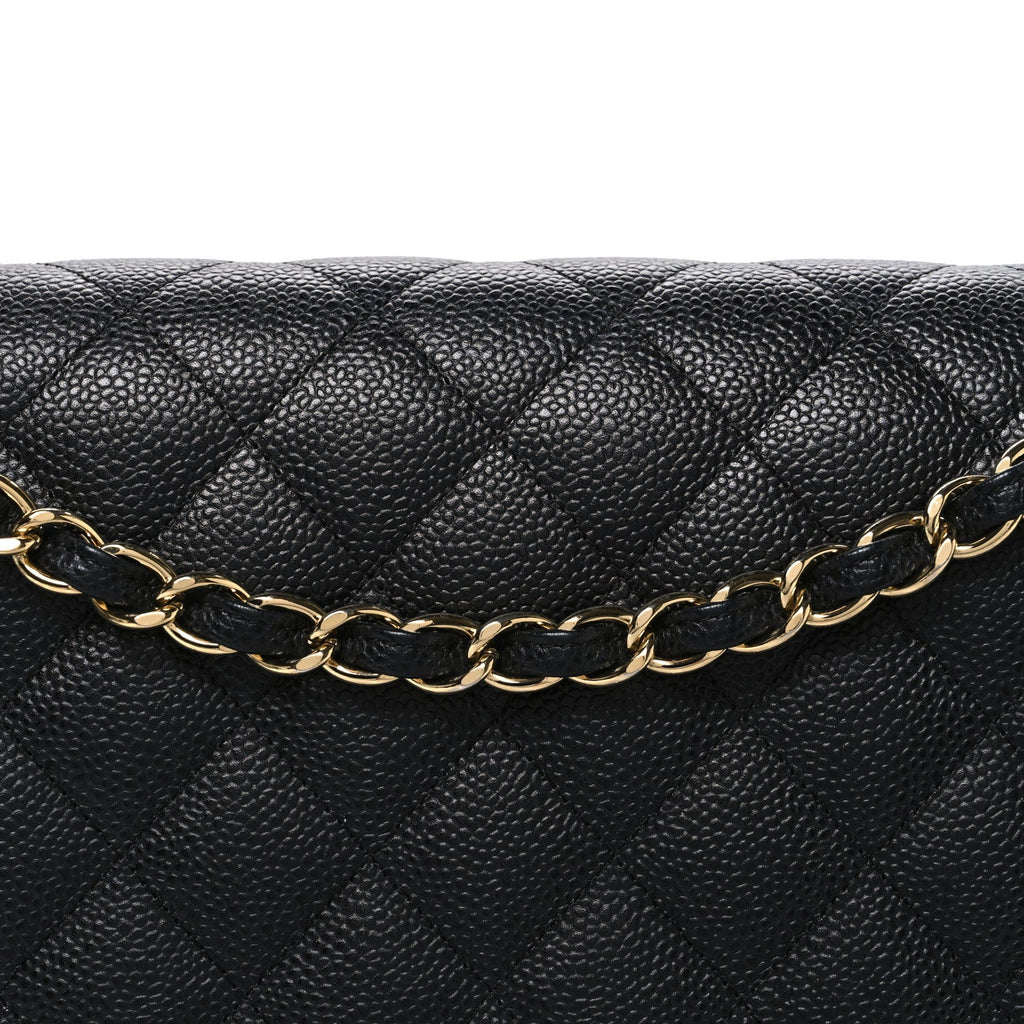 Chanel Caviar Quilted Maxi Double Flap Black