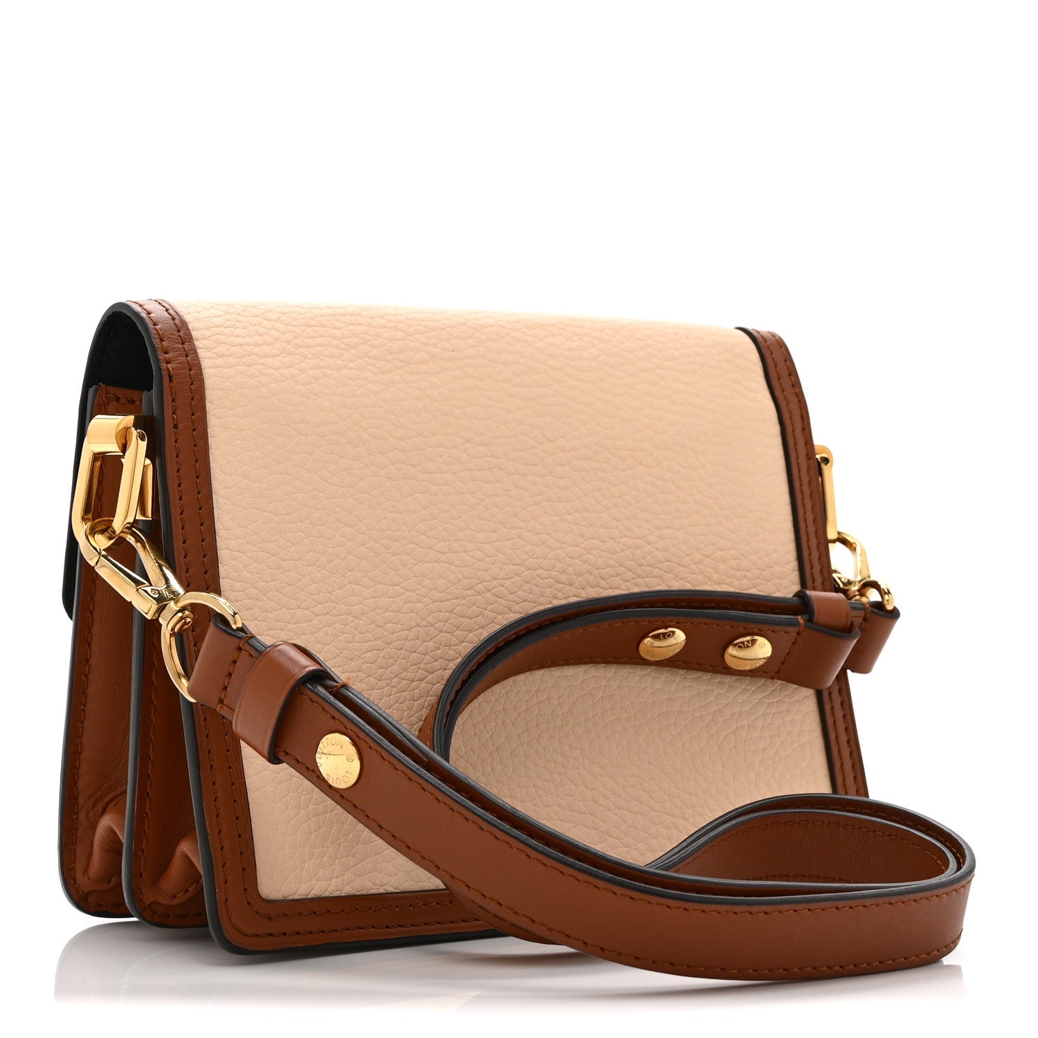 Louis Vuitton Taurillon Mini Dauphine Creme Kombe
