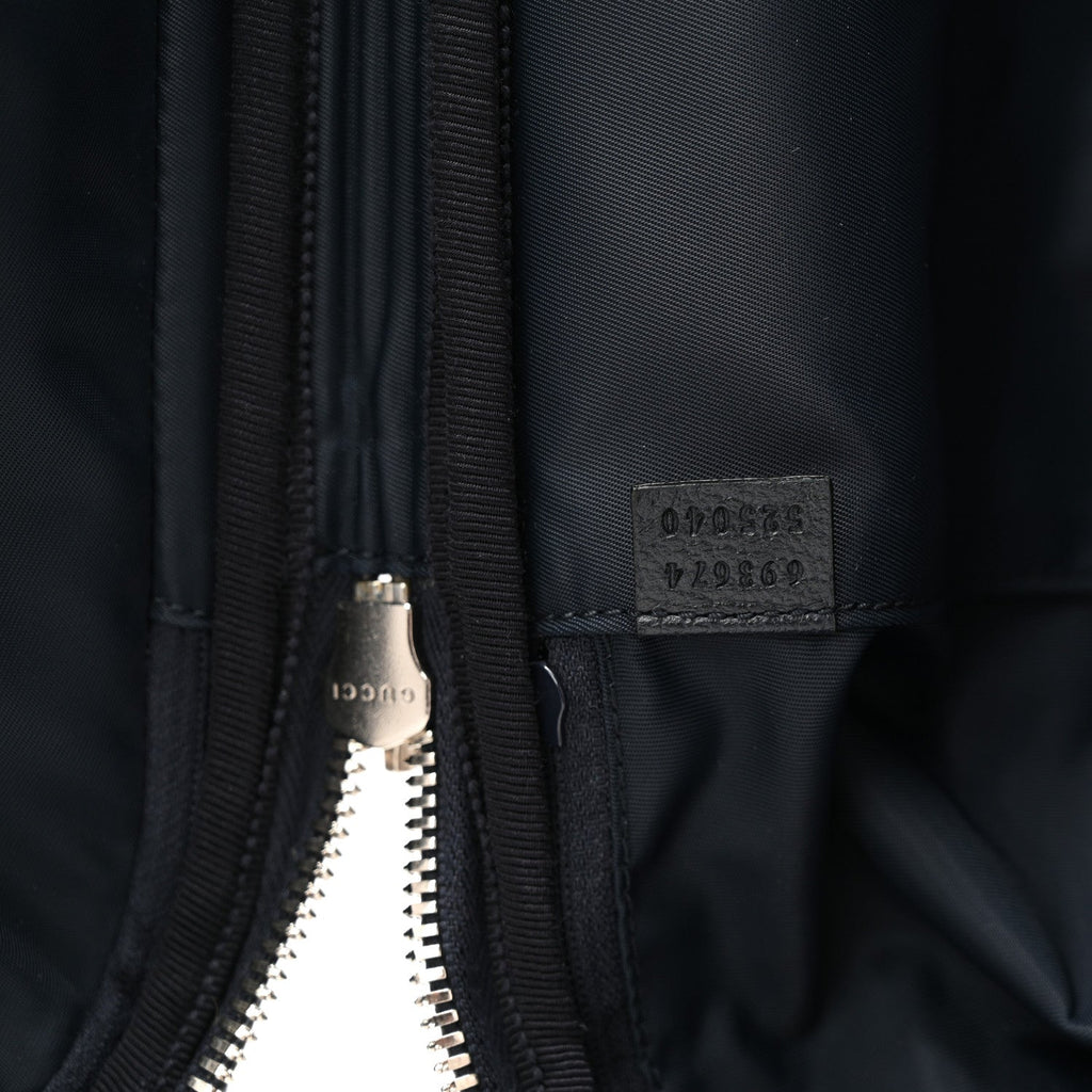 Gucci GG Supreme Monogram Textured Dollar Calfskin Web Large Savoy Trolley Suitcase Beige Blue