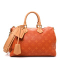 Louis Vuitton Calfskin Monogram Speedy P9 Bandouliere 30 Ocre
