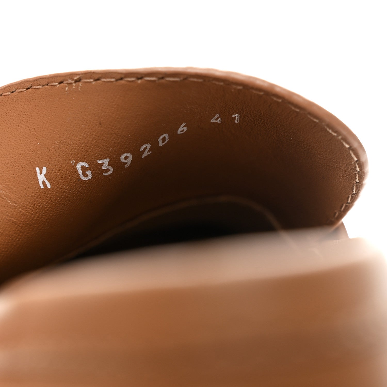 Calfskin CC Platform Loafers 41 Beige