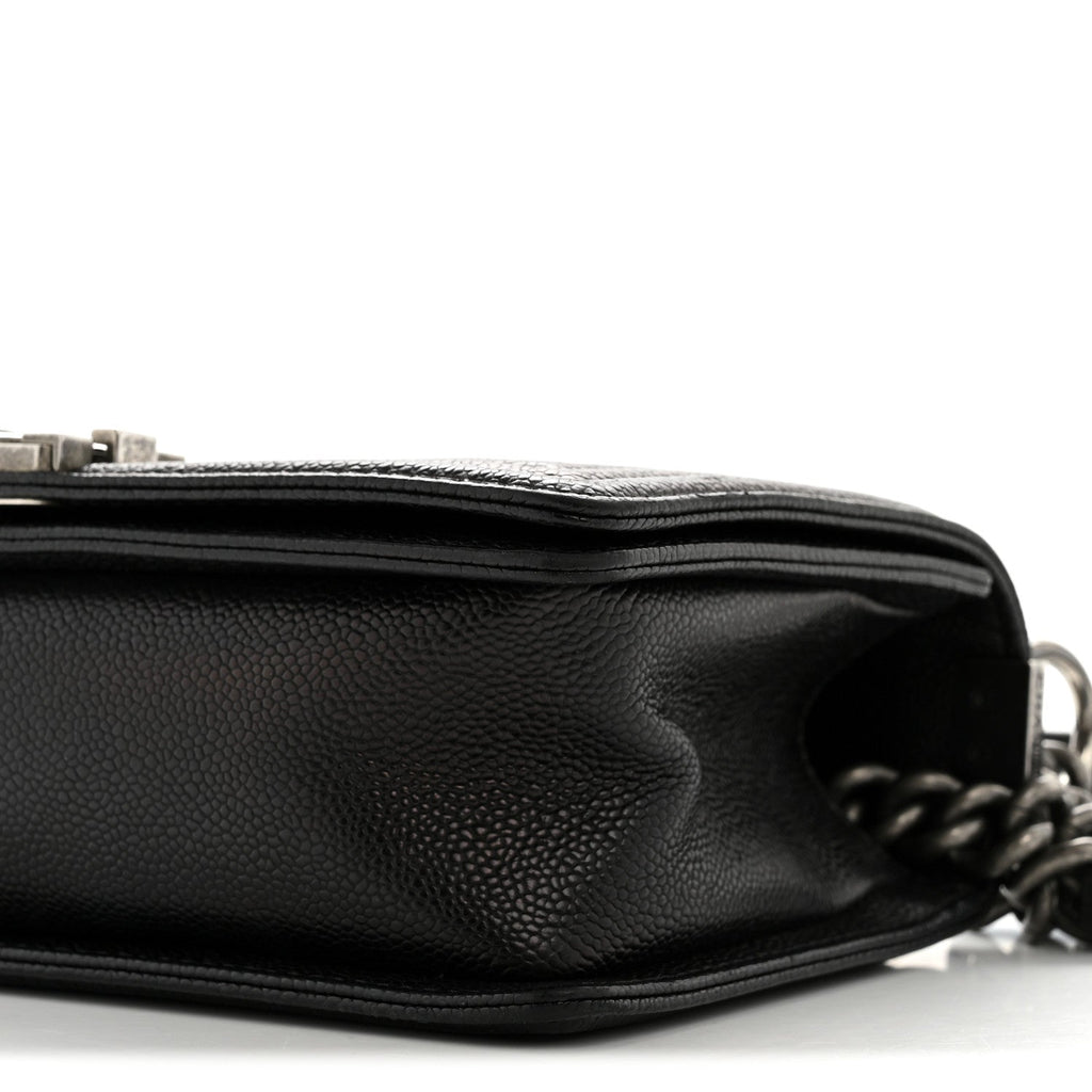 Chanel Caviar Quilted Medium Boy Flap Black