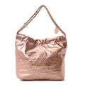 Chanel Metallic Calfskin Quilted Small Chanel 22 Pink