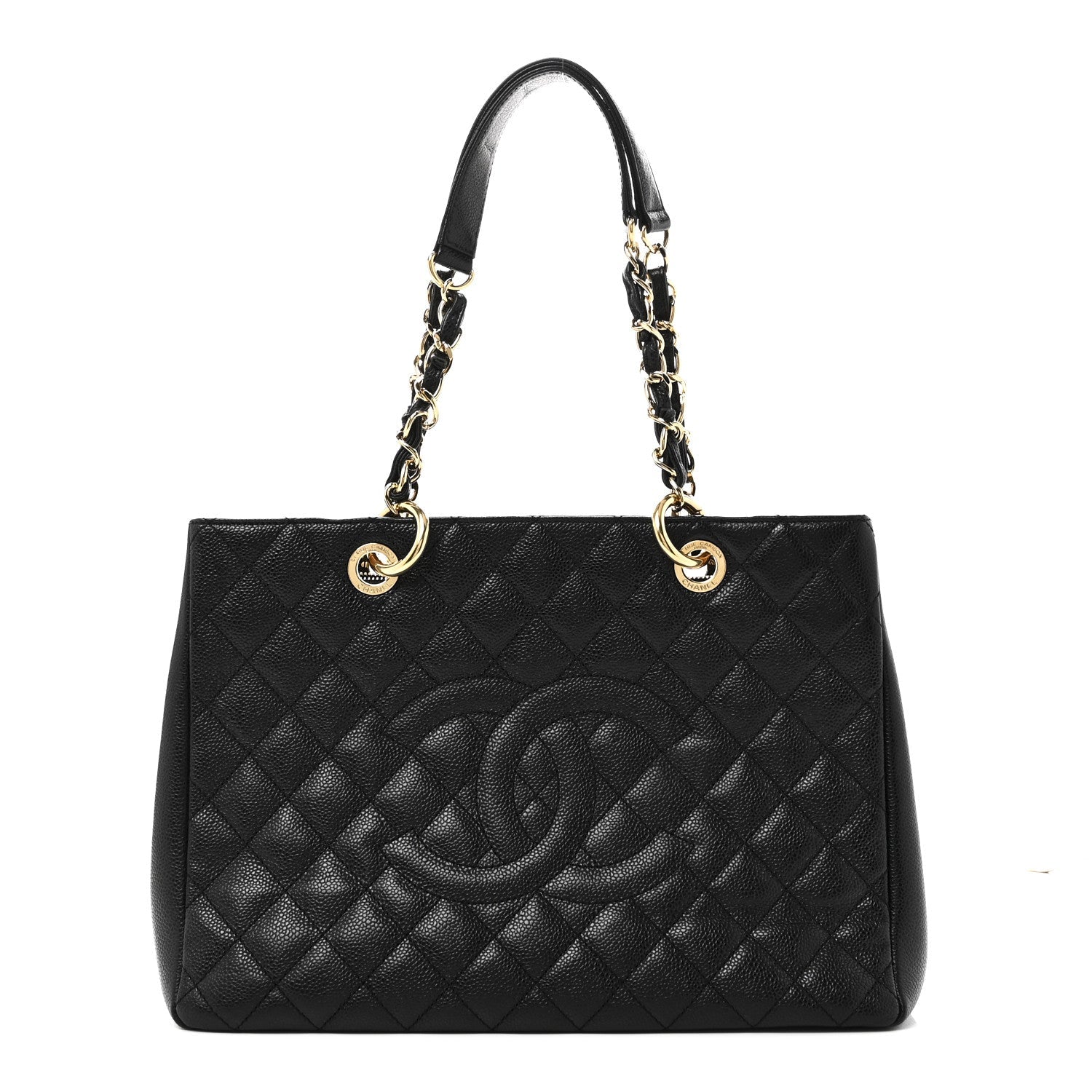 Chanel Caviar Quilted Grand Shopping Tote GST Black