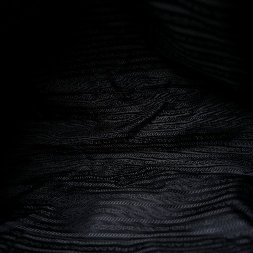 Prada Saffiano Tessuto Nylon Shopping Tote Black
