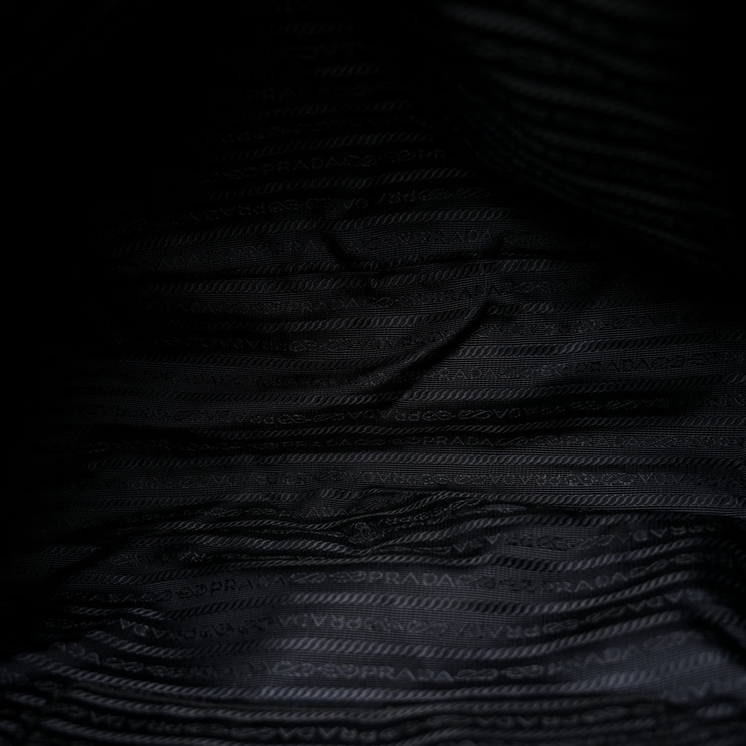 Prada Saffiano Tessuto Nylon Shopping Tote Black