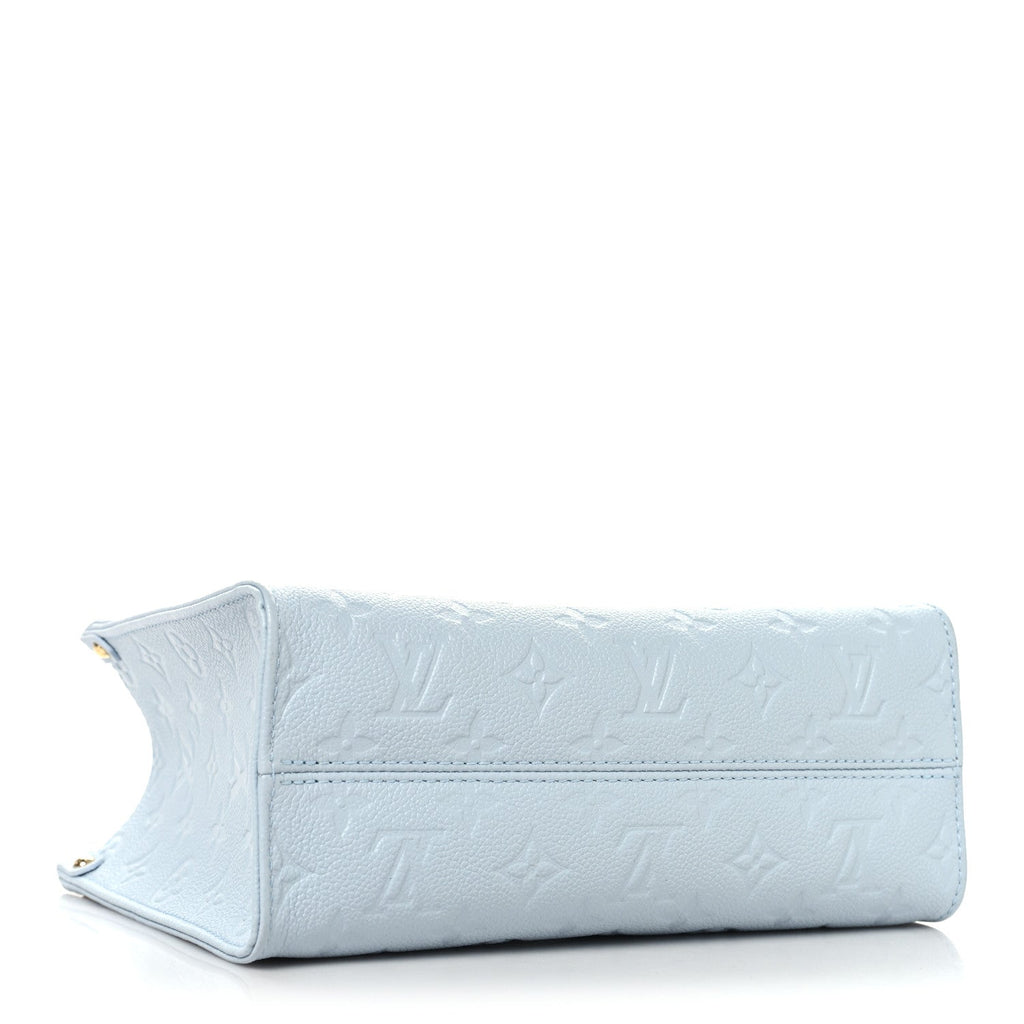 Louis Vuitton LV X TM Empreinte Monogram Superflat Onthego PM Washed Blue