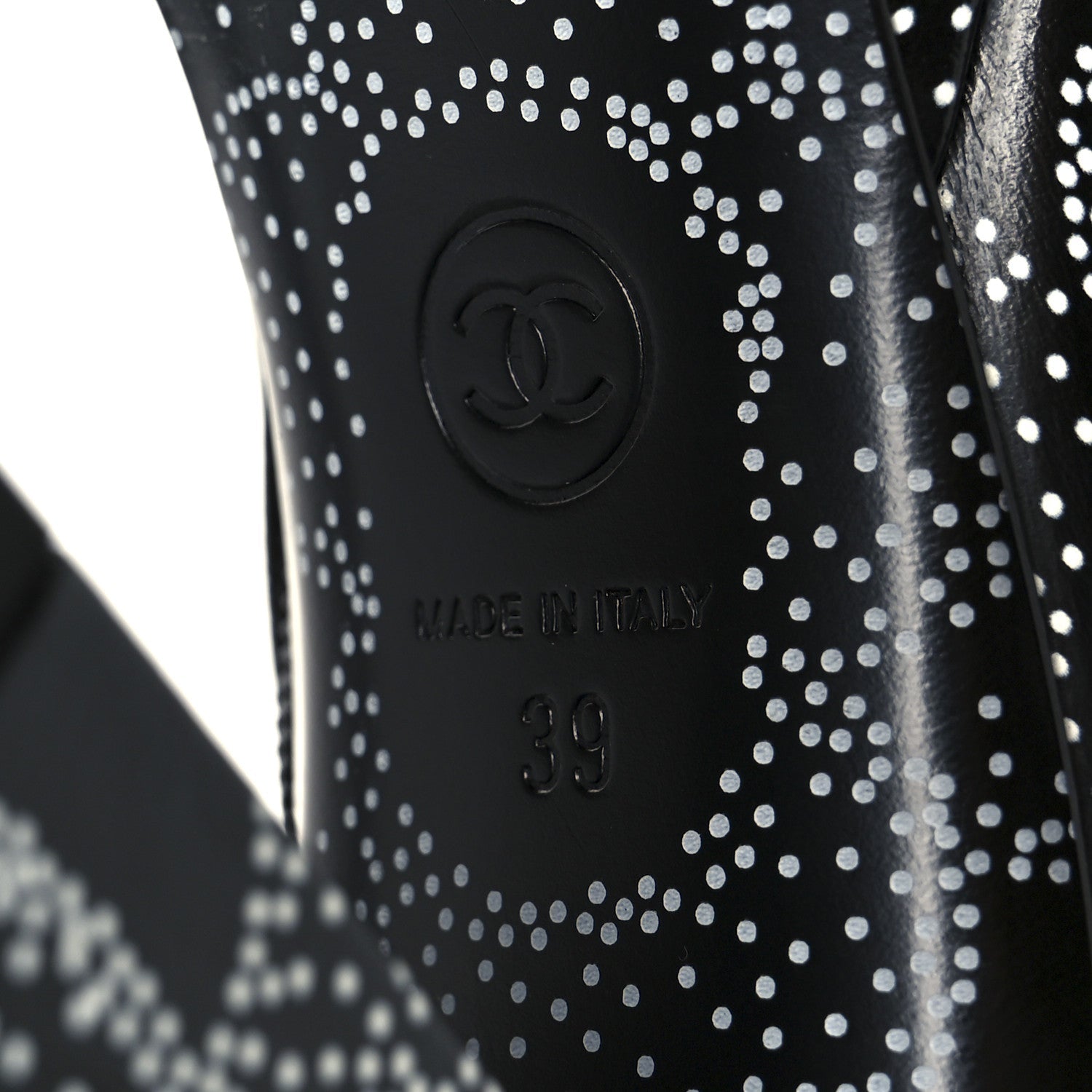 Calfskin Camellia Printed Ankle Boots 39 Black White