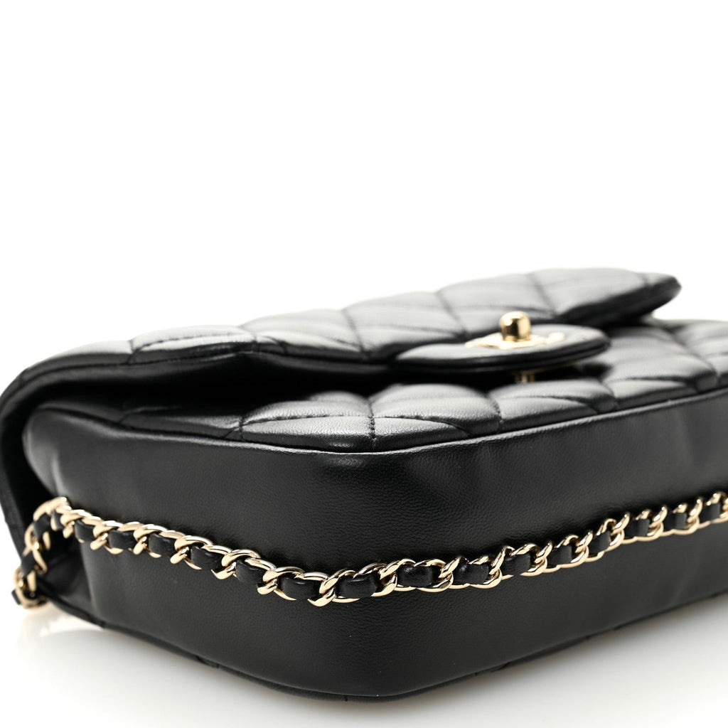 Chanel Lambskin Quilted Small My Precious Flap Black