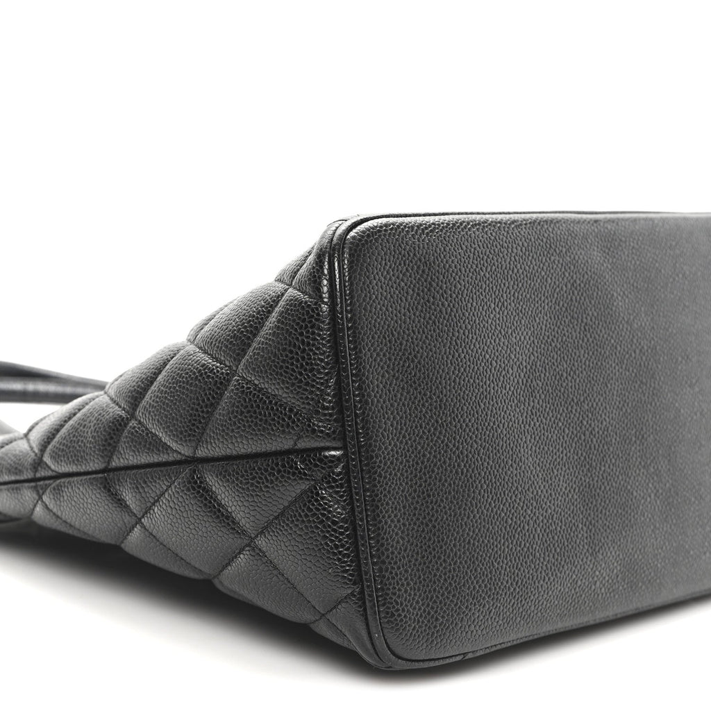 Chanel Caviar Quilted Medallion Tote Black