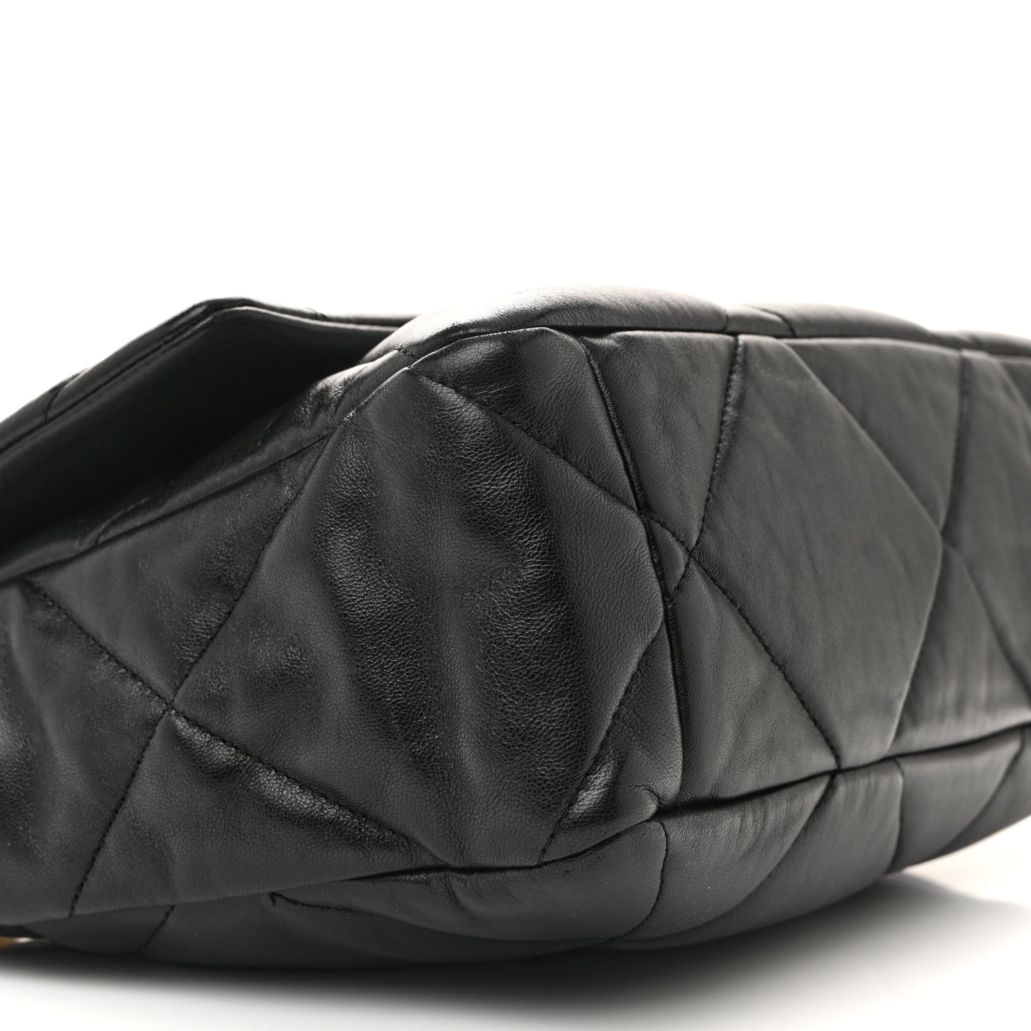 Chanel Lambskin Quilted Large Chanel 19 Flap Black