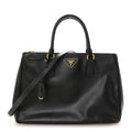 Prada Saffiano Lux Medium Galleria Double Zip Tote Black