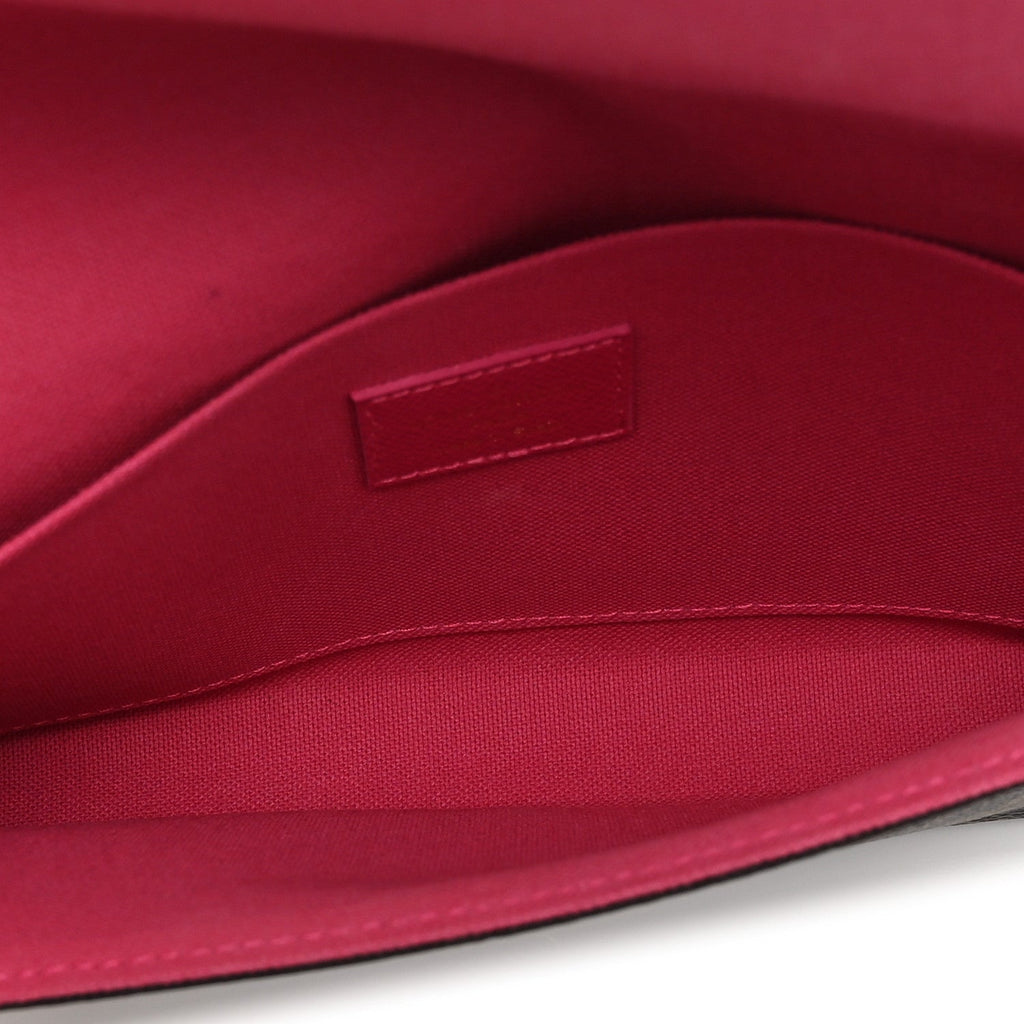 Louis Vuitton Monogram 2021 Christmas Animation Hollywood Pochette Felicie Chain Wallet Fuchsia