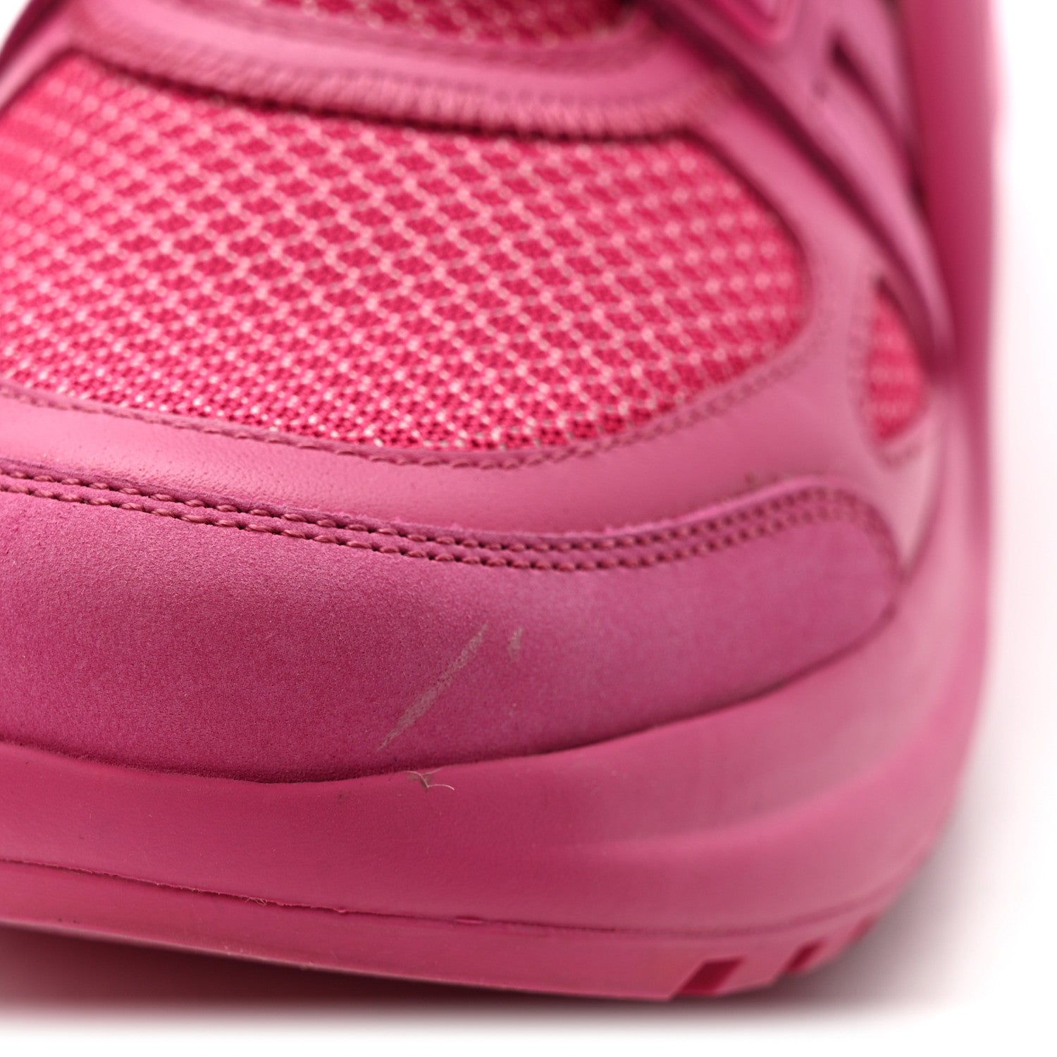 Louis Vuitton Calfskin Technical Nylon LV Archlight Sneakers 37 Rose Pop