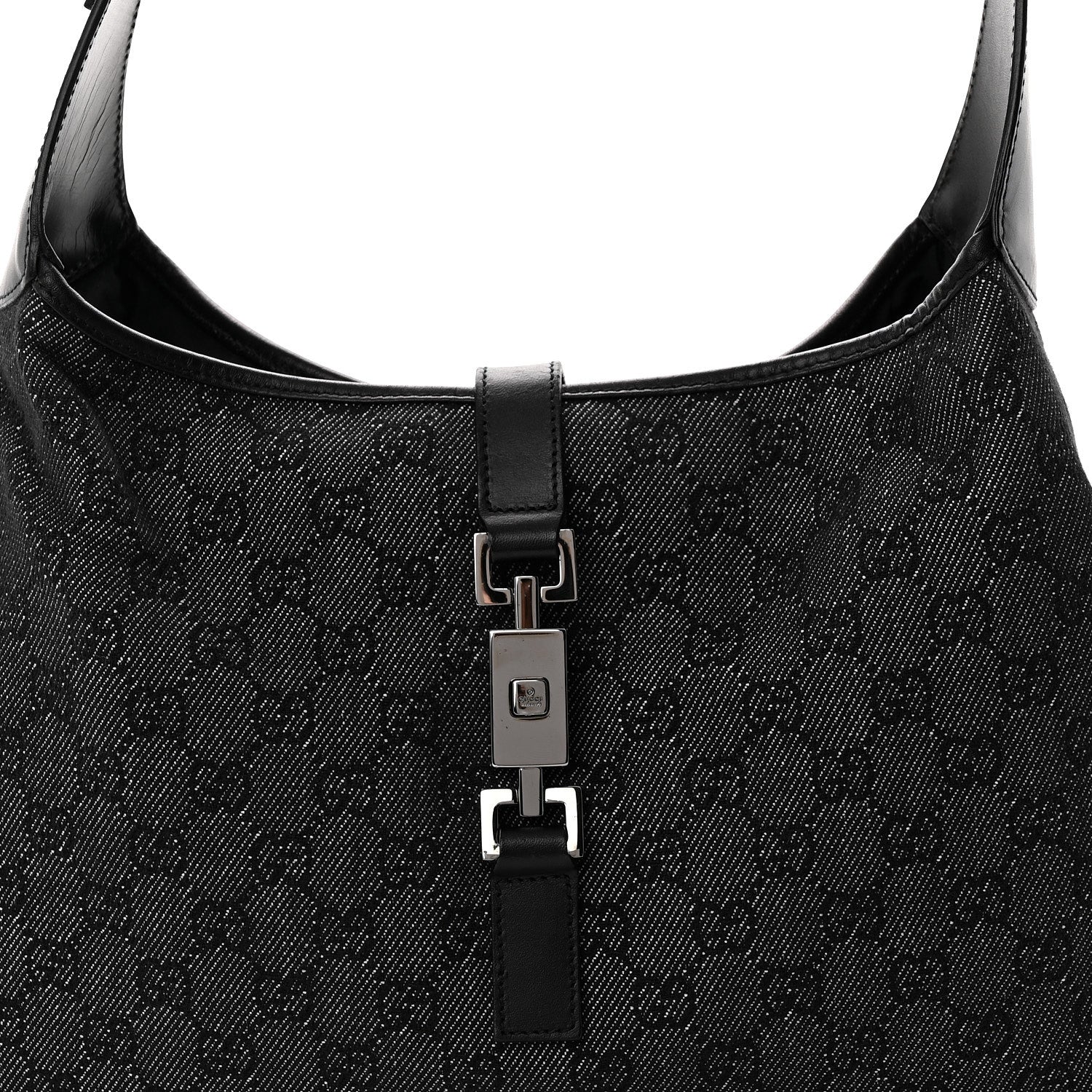 Gucci Monogram Jackie O Hobo Black