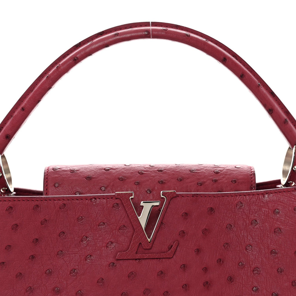 Louis Vuitton Ostrich Capucines MM Fuchsia