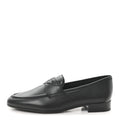 Calfskin Womens Stitched CC Loafers 38 Black