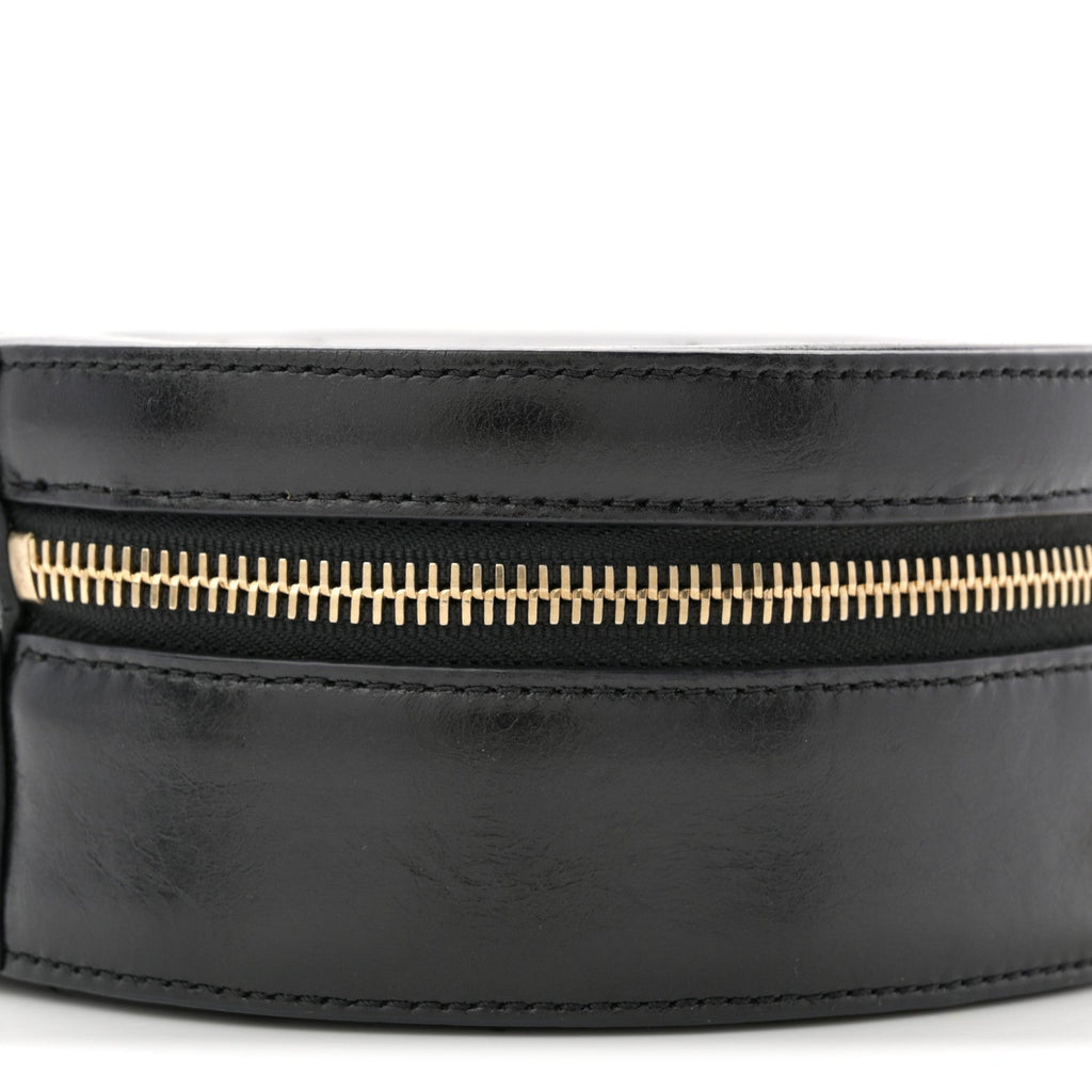 Chanel Glazed Calfskin Round As Earth Evening Bag Black